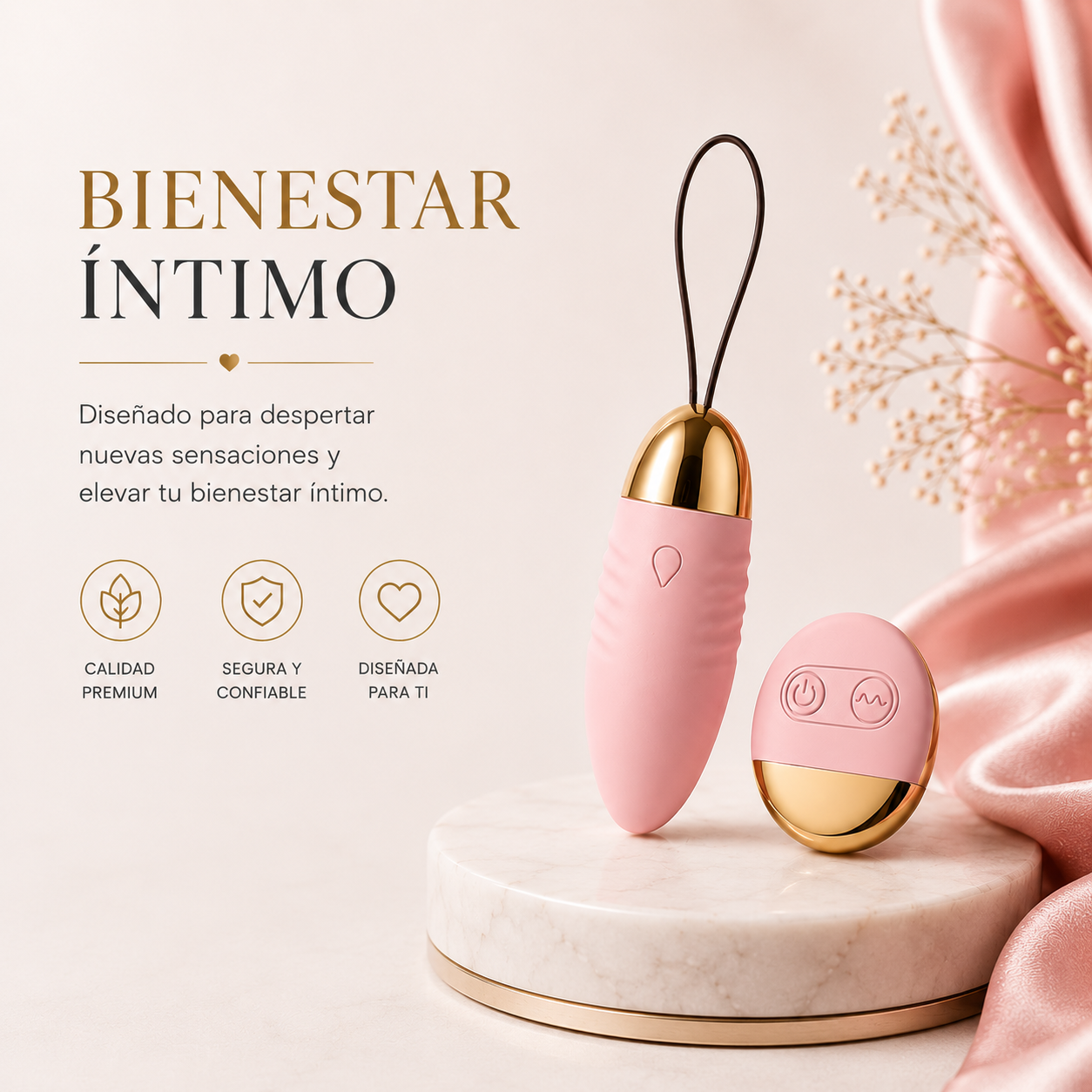 Huevo vibrador con control remoto