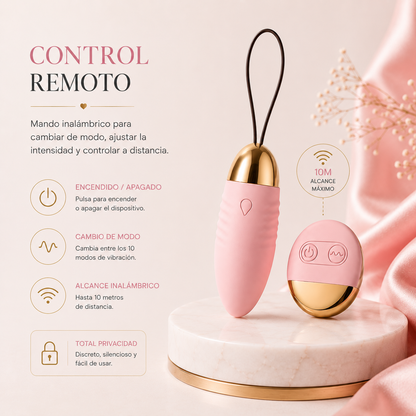 Huevo vibrador con control remoto