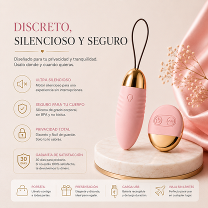 Huevo vibrador con control remoto