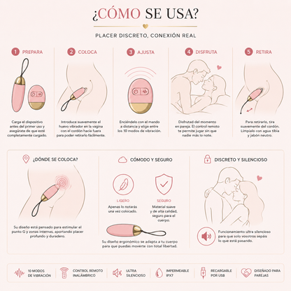 Huevo vibrador con control remoto